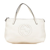 グッチ ソーホー ミニ ハンドバッグ 340618 オフホワイト レザー レディース GUCCI 【中古】